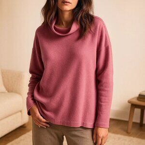 NWT By Anthropolgie Long Sleeved Mock Neck Tunic Sweater Medium Cozy Boho Basics